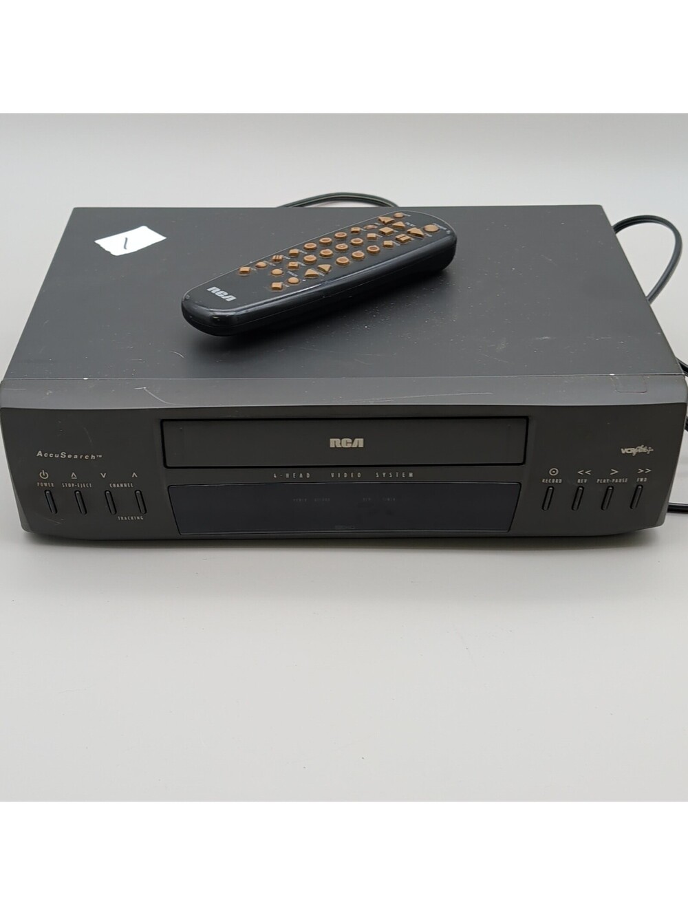 RCA VR525 4-Head VHS VCR Video Cassette Recorder with Remote Control *FOR PARTS*